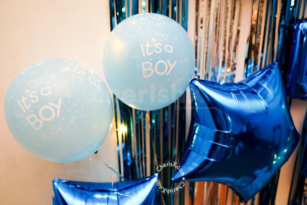 A Blue and White themed Welcome Baby Decor by CherishX!