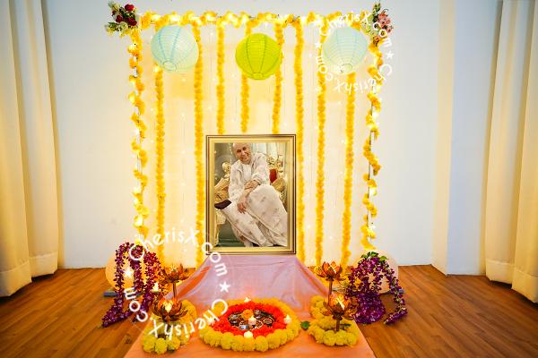Guru Ji Birthday Marigold Flower Decor
