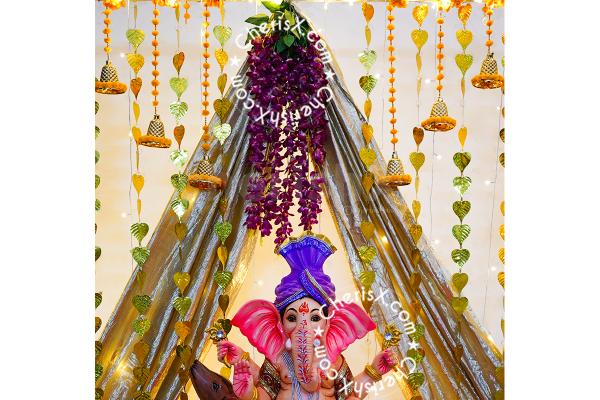 Ganesh Chaturthi Pandal Decoration by CherishX