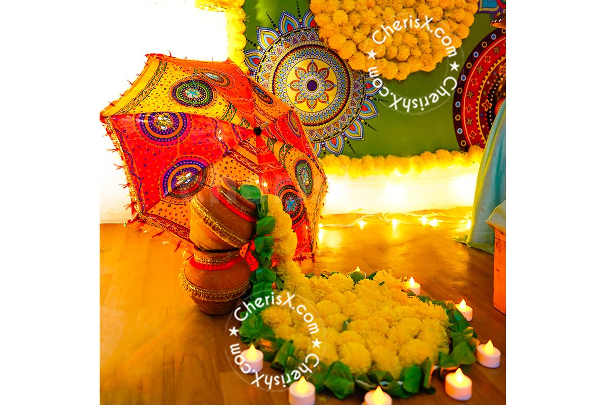 Beautiful decor for Ganesh Chaturthi to celebrate it with full devotions