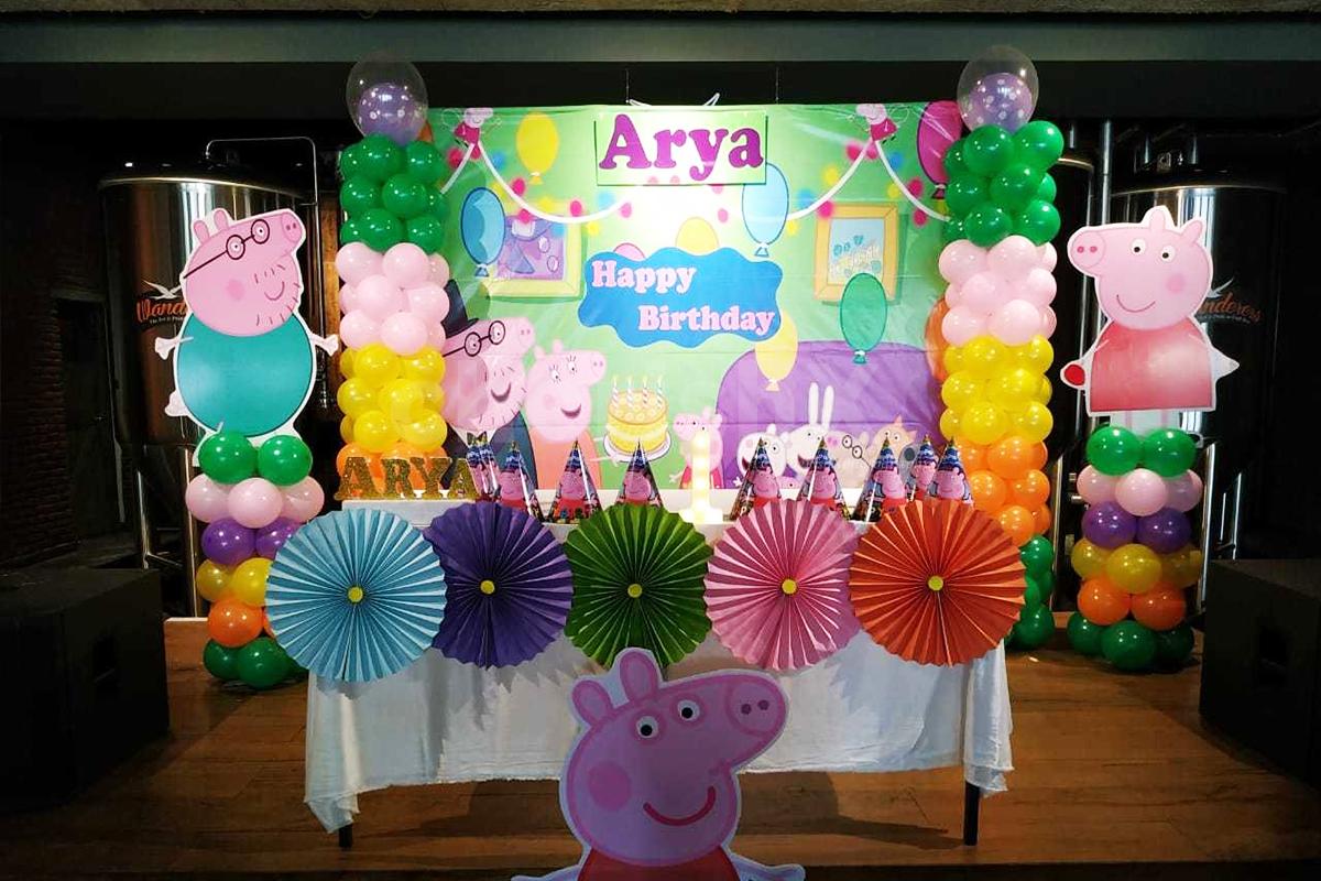 Peppa Pig Theme Birthday Decor for your Kid’s Birthday at your home ...