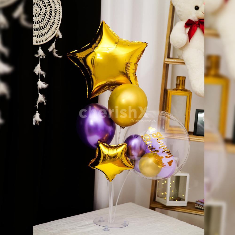 For this birthday celebration add a unique balloon bouquet to your gift cart