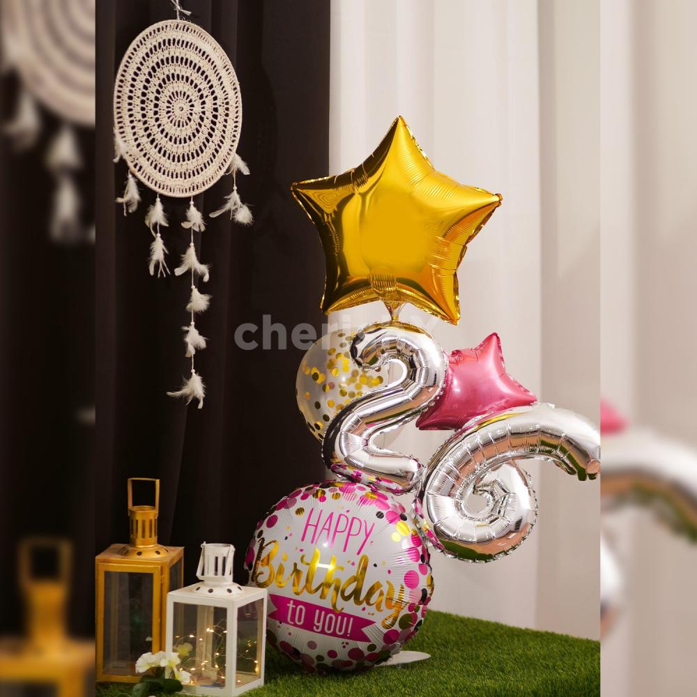 Make the birthday celebration special with this exclusive and gorgeous balloon bouquet
