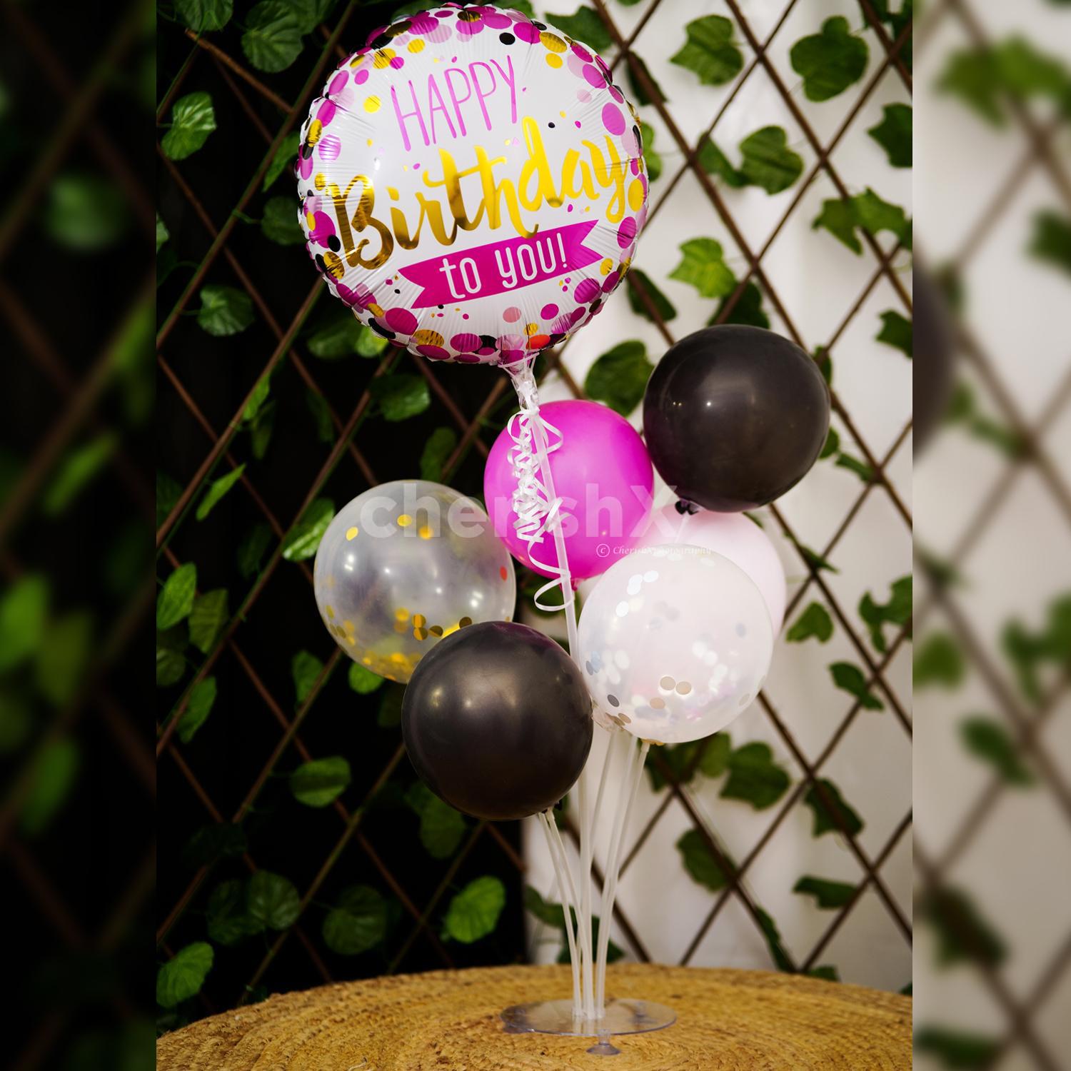 Have the happiest birthday with the happy birthday balloon bouquet!