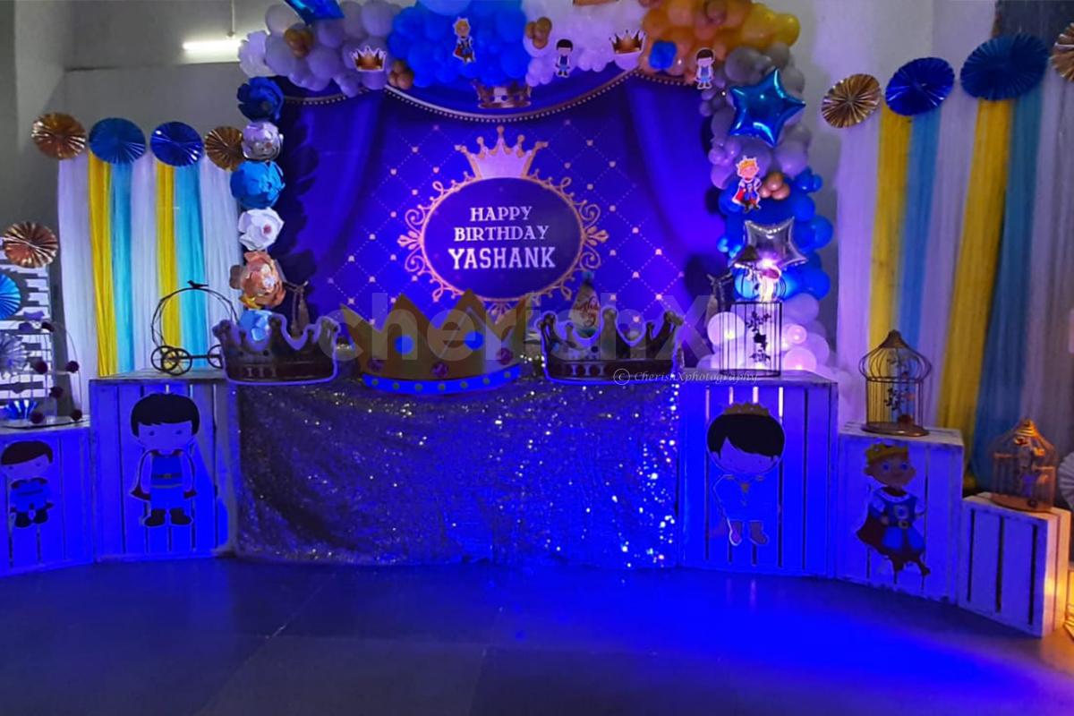 Prince Theme Birthday Decoration| Royal Prince Birthday Party Supply Online  – FrillX