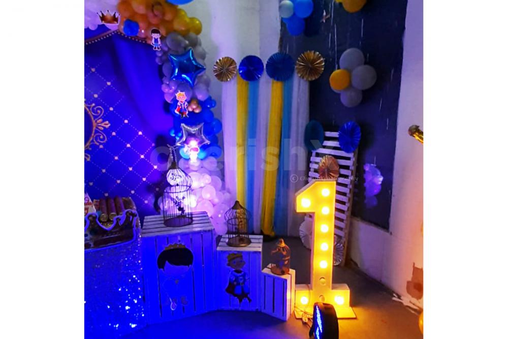 Celebrate the prince of your life with royalty and elegance