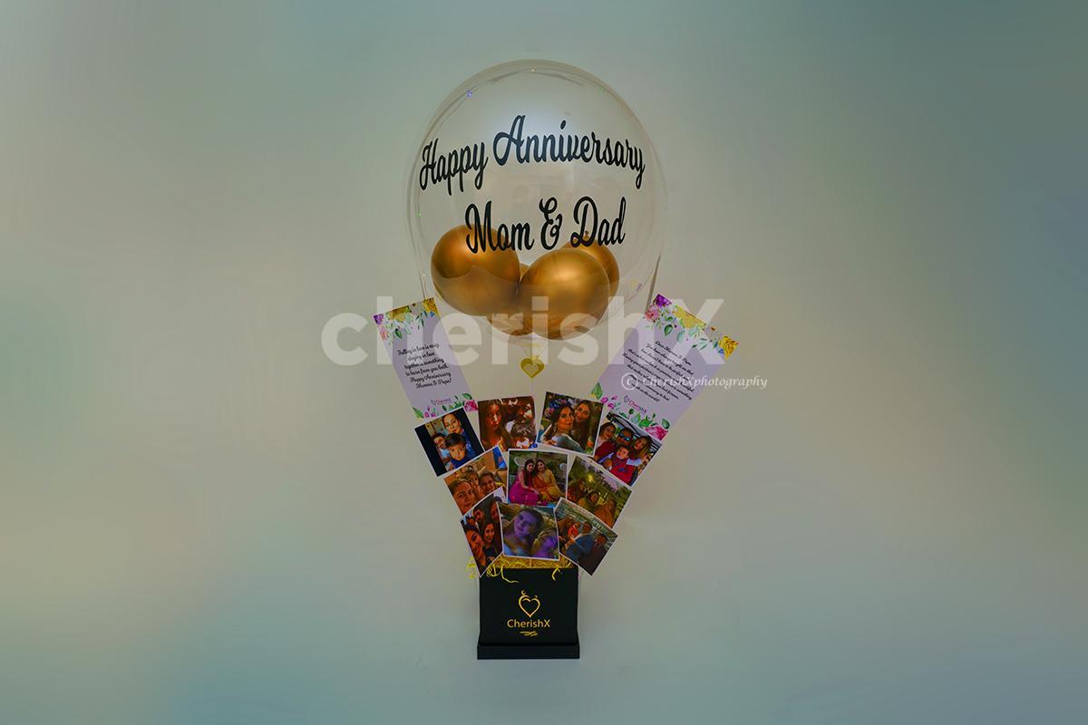 Through our expressive Love bubble and pictures bucket make your loved one day special only with cherishx