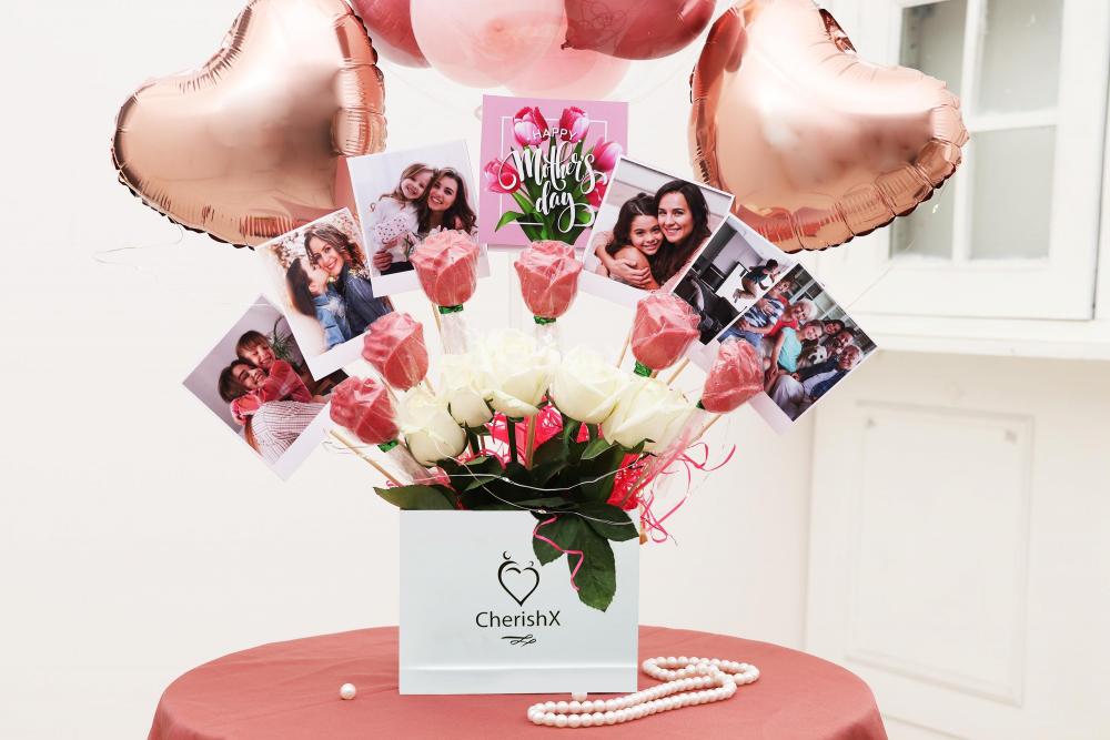 Wish your Mom on the occasion of Mother’s Day with CherishX's Rose Gold Mother's Day Bucket Gift!