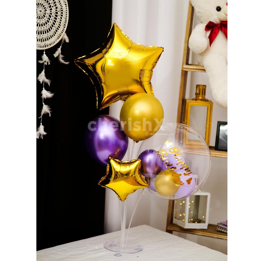 A Premium Balloon Bouquet depicting a Globe to Gift your close ones in