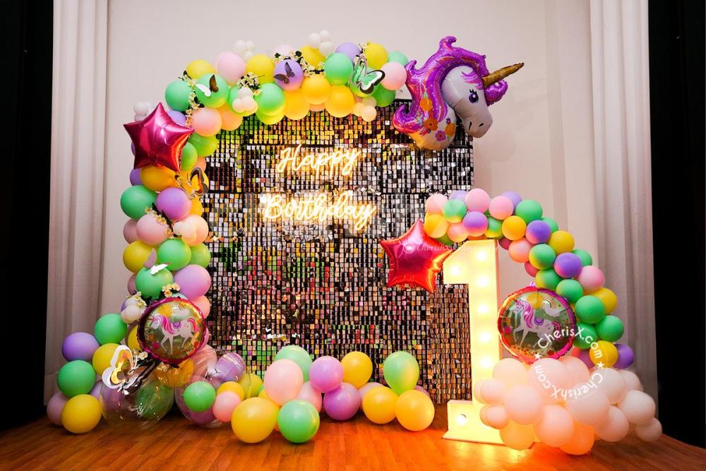A Shimmer Silver Sequin Unicorn Decor In Delhi NCR Pune
