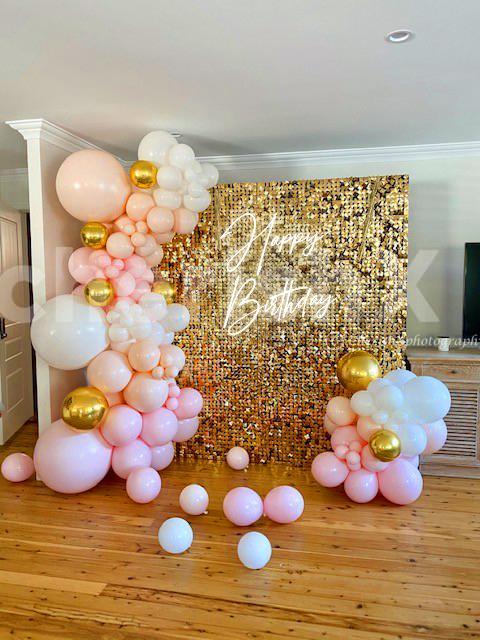 Celebrate your occasions with this Golden Sequin Decor!
