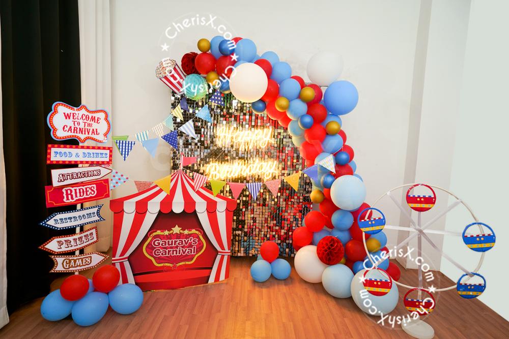 Have a loud and lively celebration, just like a carnival!