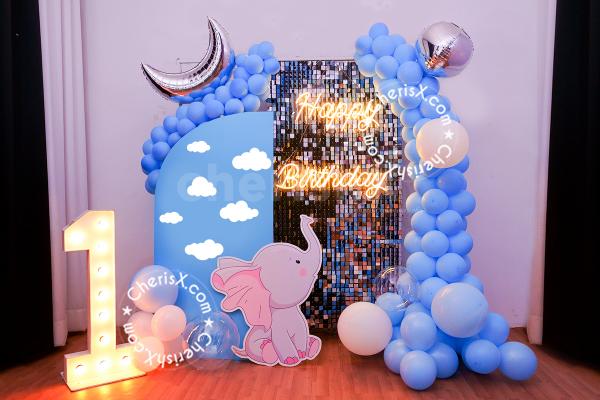 Isn't She Onederful 1st Birthday Party Decoration 1 Year Girl Rose Gold  Glitter Photo Banner Newborn To 12 Months Pink Balloons - AliExpress