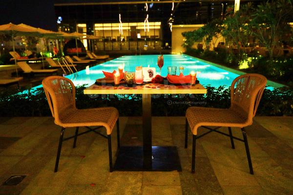 Experience a poolside candlelight dinner by Hilton like never before with CherishX