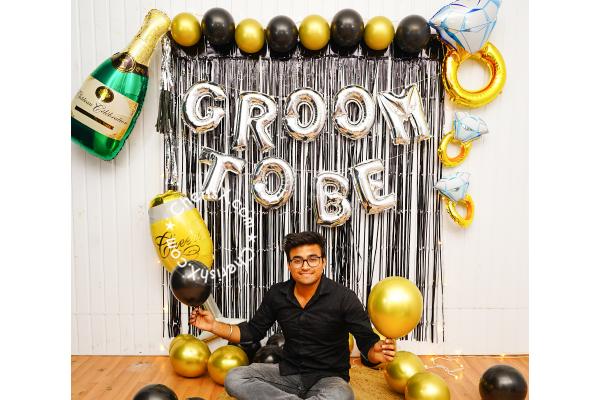 Silver Groom To Be Decor