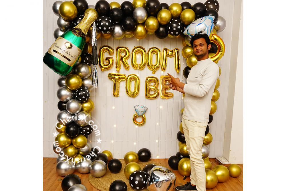 Bachelor Party Decorations For Men, Groom To Be Sash Balloons, Black And  Gold Balloon Photo Props Party Decor, Men Bachelor Decor Bridegroom Shower Wedding  Party Supplies | lupon.gov.ph