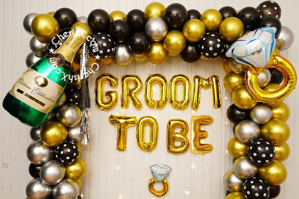 An night for the boys and groom with our stylish black