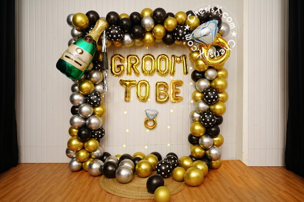 An night for the boys and groom with our stylish black