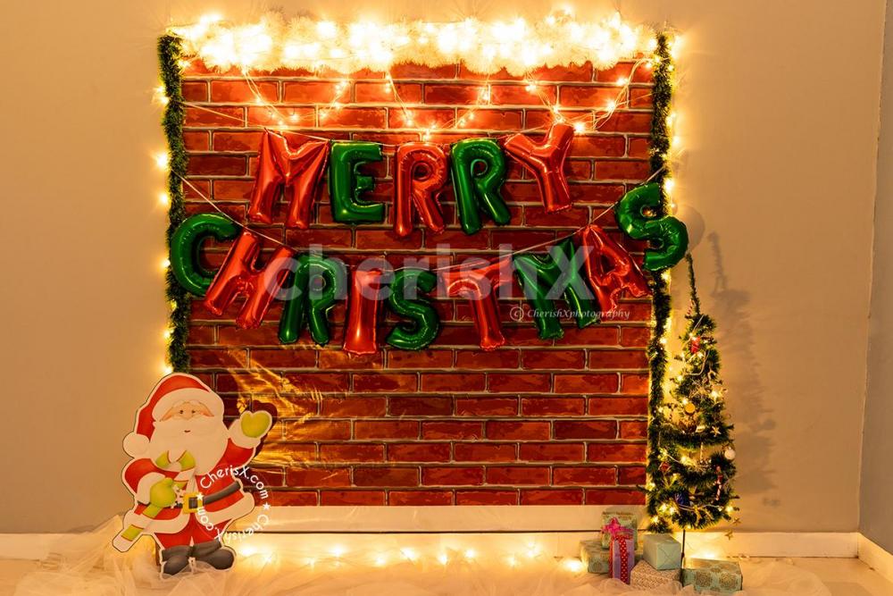 A Gorgeous Brick wall themed Christmas Decor by CherishX!