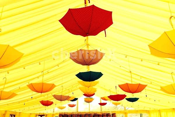 Colourful Umbrella Decor
