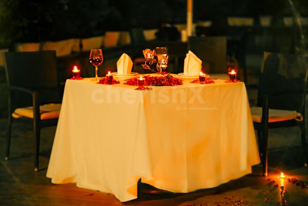 Wedding Decoration. Beautiful Table for a Romantic Date in the Woods Stock  Image - Image of blossom, bouquet: 93951527