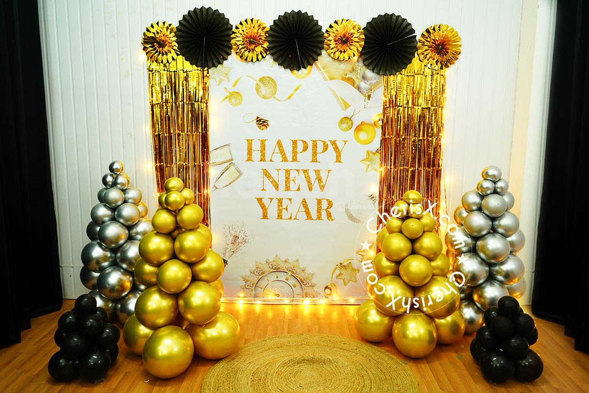 This vibrant Happy New Year Backdrop will instantly bring a ...