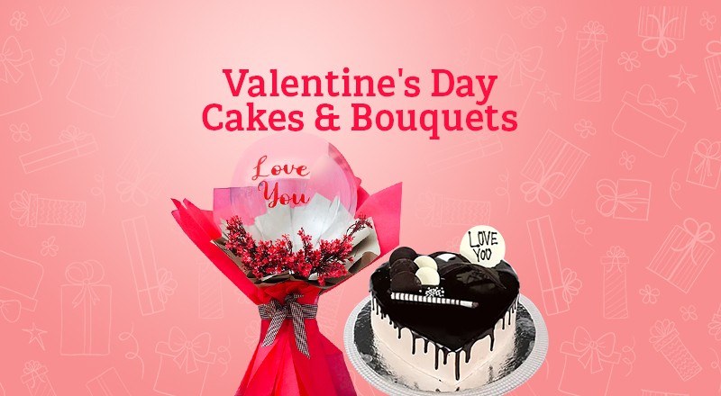 Valentine's Special Cake Bouquet Combos collection