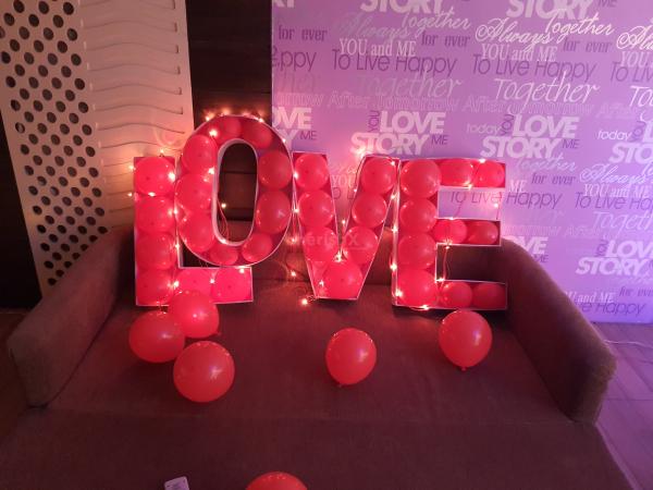 The LED lights are added to charge the environment with love and compassion