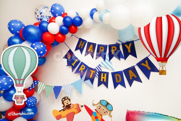 Surprise your kid with CherishX's Aeroplan Theme Birthday Decor!