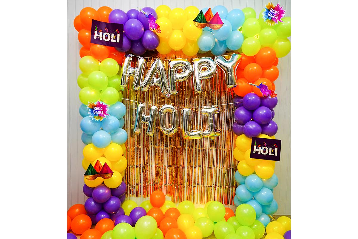 These Holi decorations party promises to make your even more beautiful ...