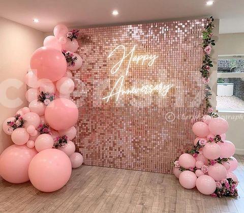 Choose a Blush Pink Sequin Decor for your celebrations!