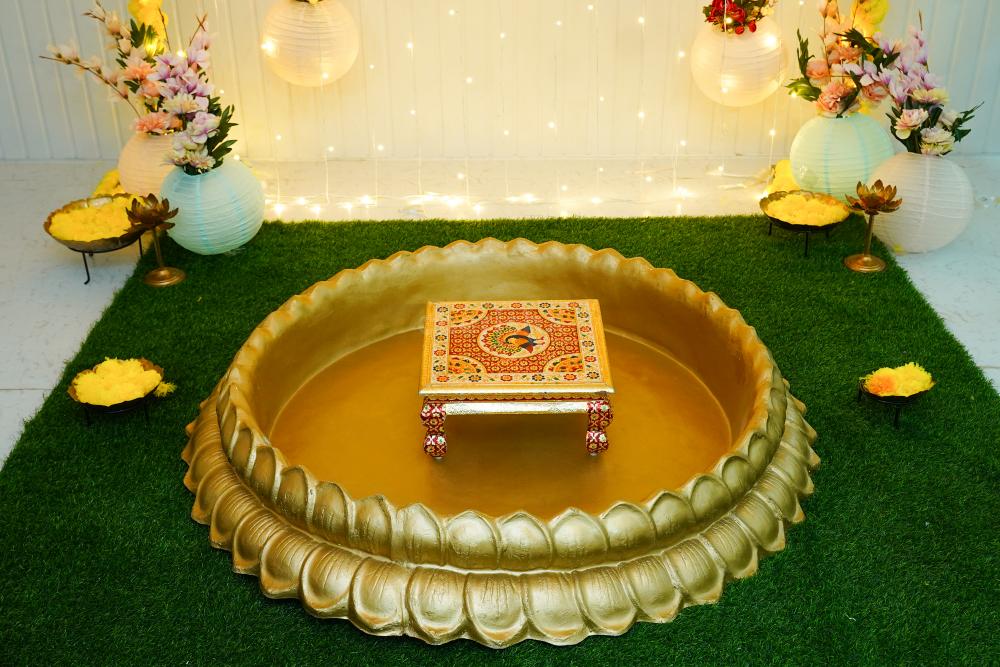 The Chowki is a special sitting arrangement that keeps it traditional yet trendy