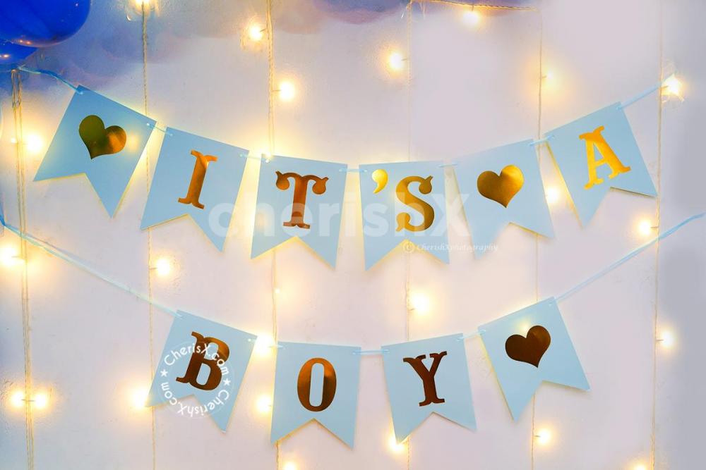 A Welcome Baby Boy Decor by CherishX.
