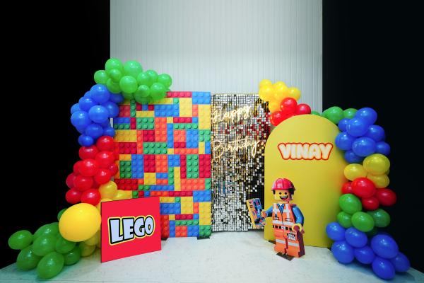 Lego-themed party decorations are a great way to create a memorable birthday party.