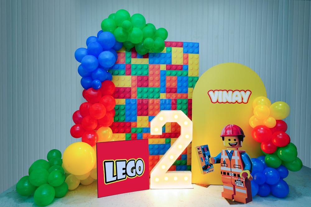 Our Lego Block decor adds fun and memories of a lifetime to any Birthday Party!