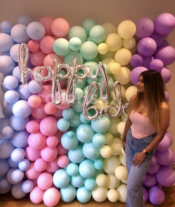 Pastel Theme balloon decor for your birthday
