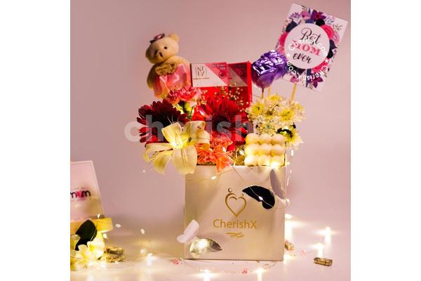 Send a Fresh Mother's Day Gift with CherishX's Exotic Premium Flowers Bucket!