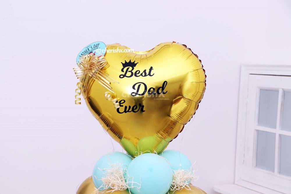 A bright balloon bunch curated for Father's day by CherishX!