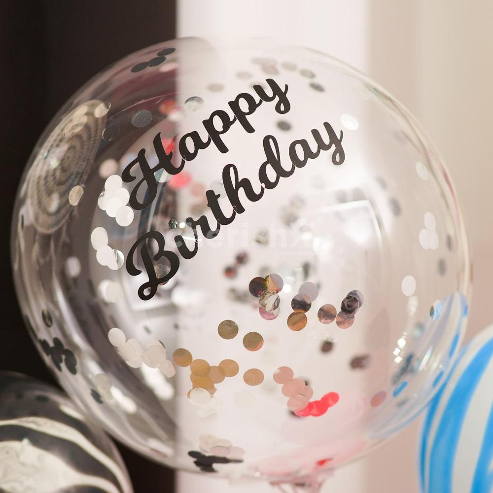 Mark the special day of your loved ones with a classic marble balloon bouquet