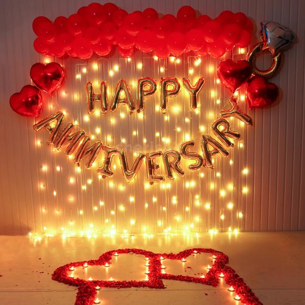 Immerse yourself in a world of romance with our mesmerizing anniversary decorations.