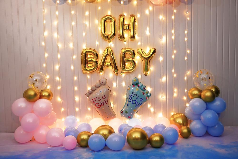 Celebrate New Beginnings With Gilded Baby Shower Decorations Jaipur