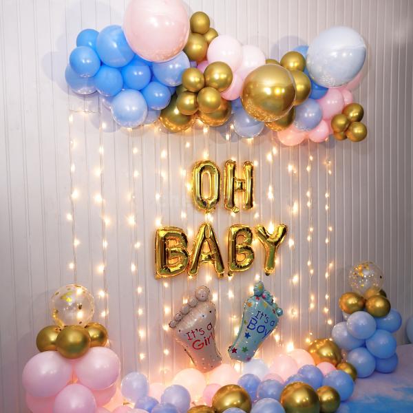 Celebrate New Beginnings With Gilded Baby Shower Decorations | Bangalore