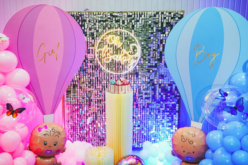 Captivating Sequins and Neon Glow add a touch of magic and elegance.
