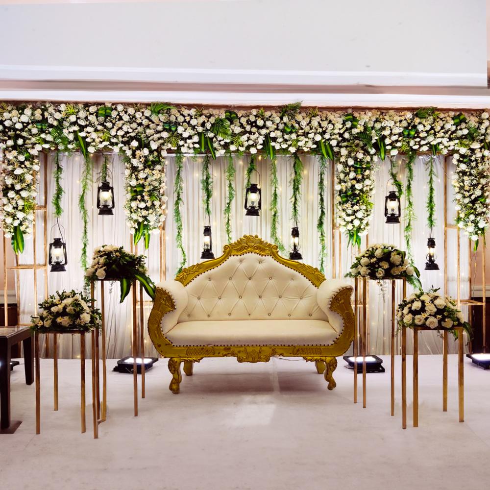 Stunning floral stage decoration for wedding ceremony - Set My Wed -  SetMyWed