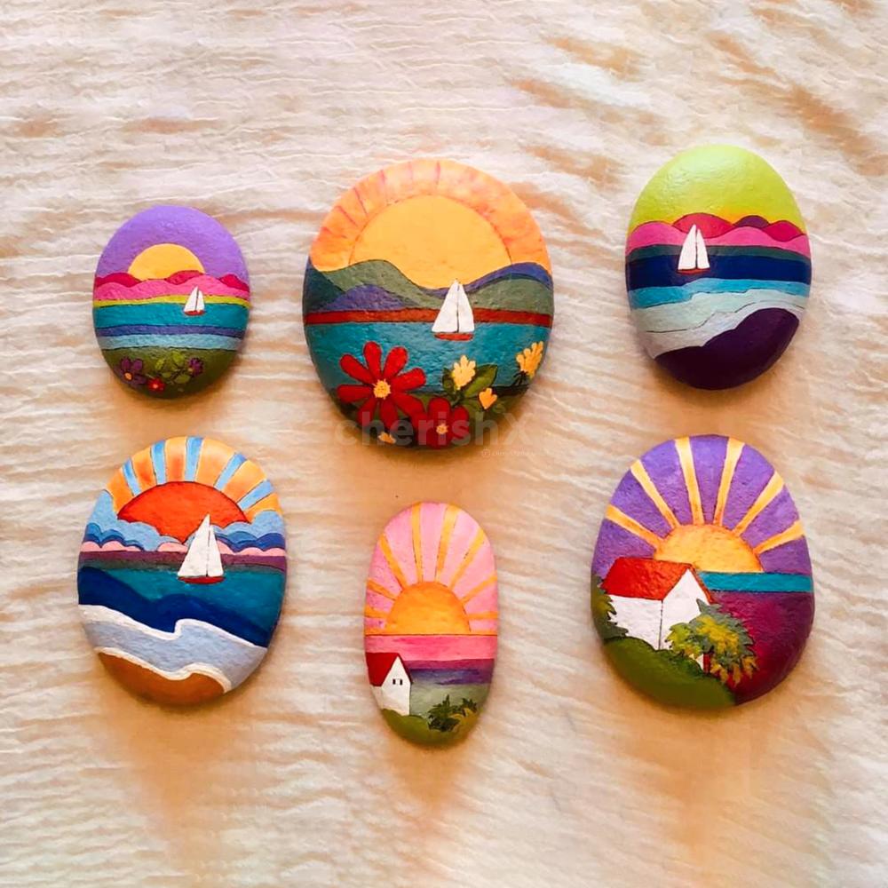 Engaging Pebble Stone Painting Activity for Kid's Birthday Party ...