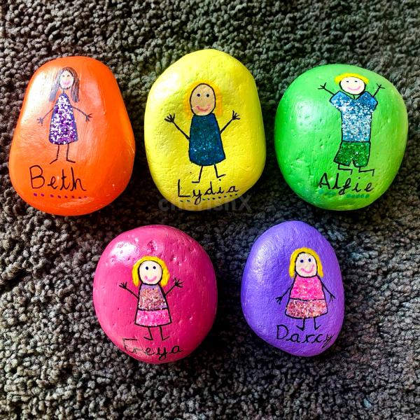 Engaging Pebble Stone Painting Activity for Kid's Birthday Party ...