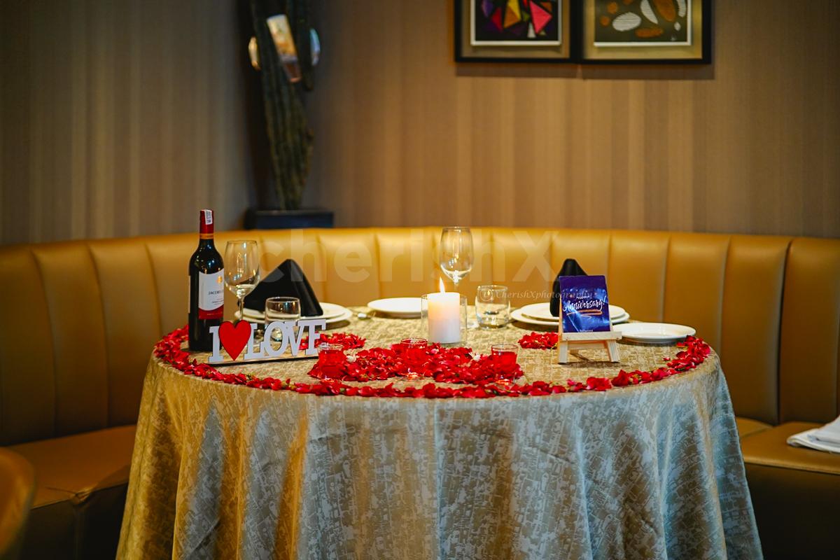 Experience a magical evening with an indoor candlelight dinner at