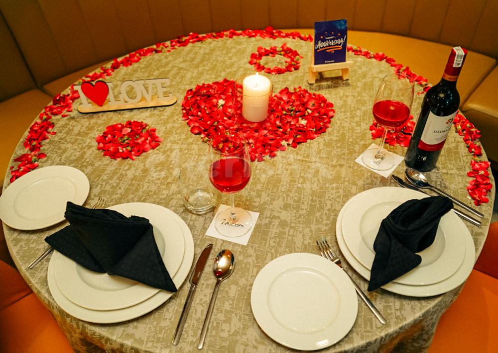 Experience a magical evening with an indoor candlelight dinner at