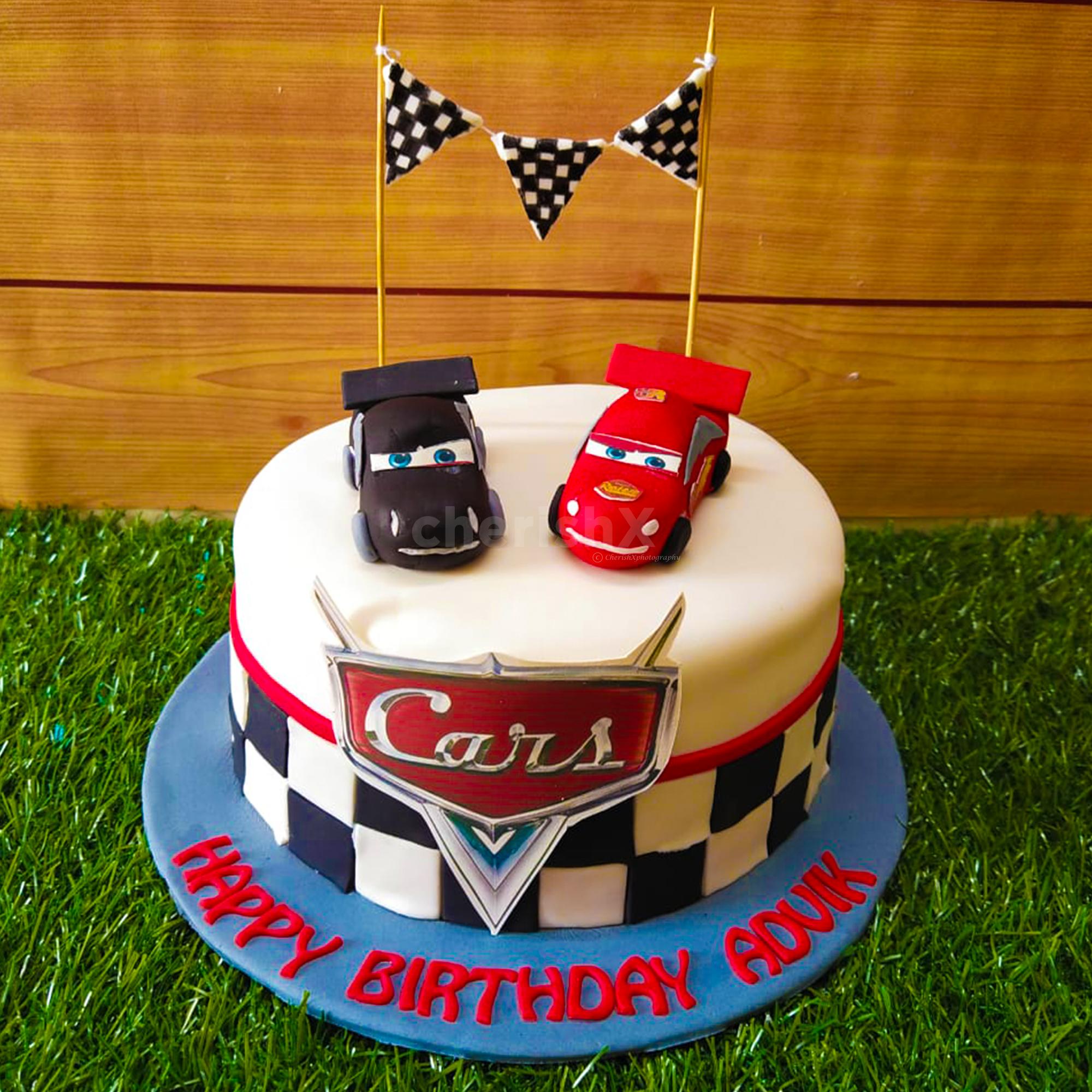 Cars Theme Birthday Cake - Online Cake Company - Cake Feasta