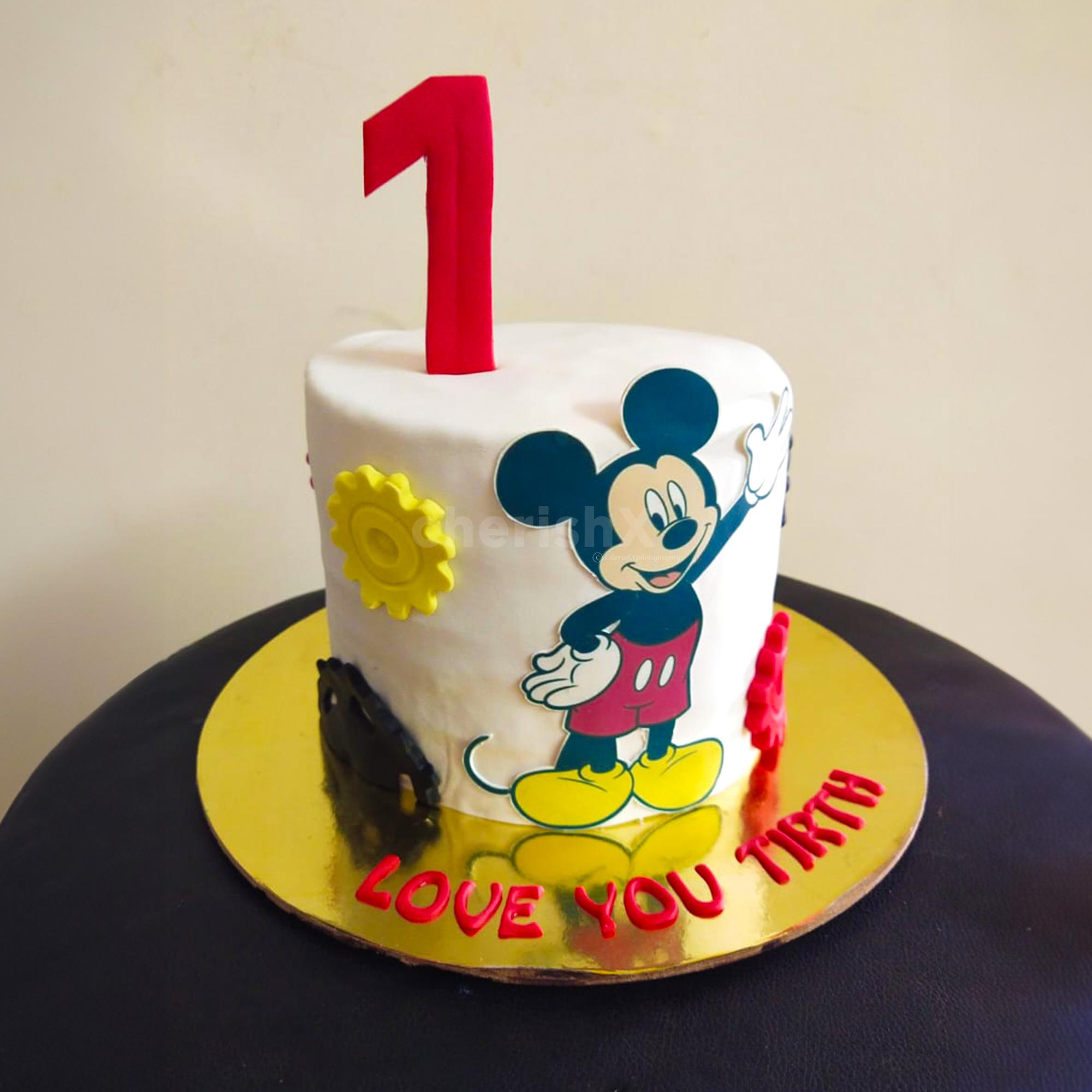 Mickey Mouse 1st Birthday Cake | Luscious Lovelies Cakes